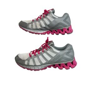 Reebok ZigTech White/Pink/Gray Women's Size 10 Shoes‎